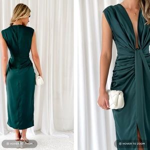 Fania Midi Dress - Emerald